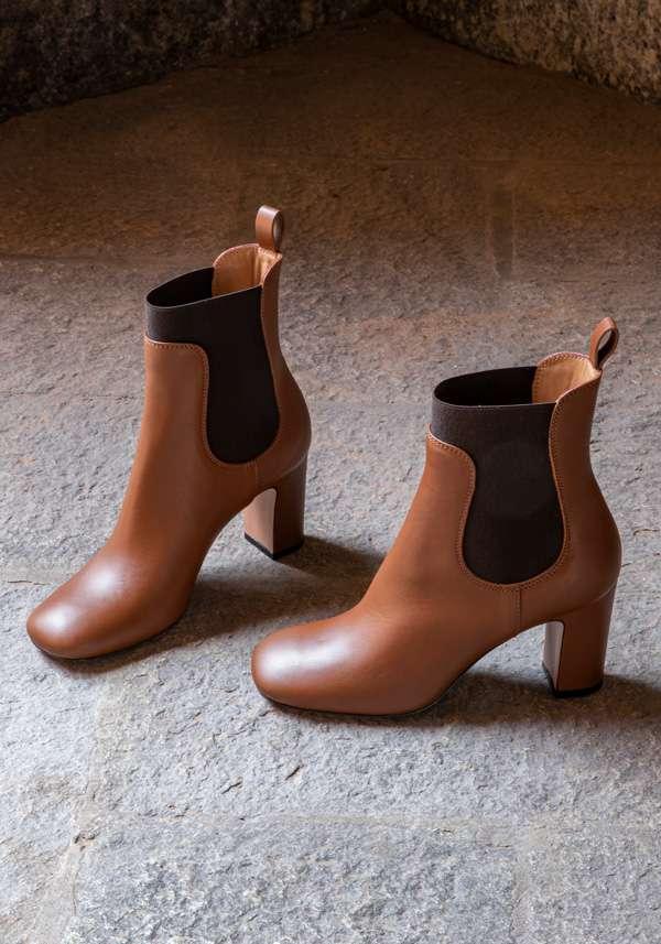 Rose & Lini PELLICO “APEMA” BROWN ANKLE BOOTS Offerta Giorno del Papà
