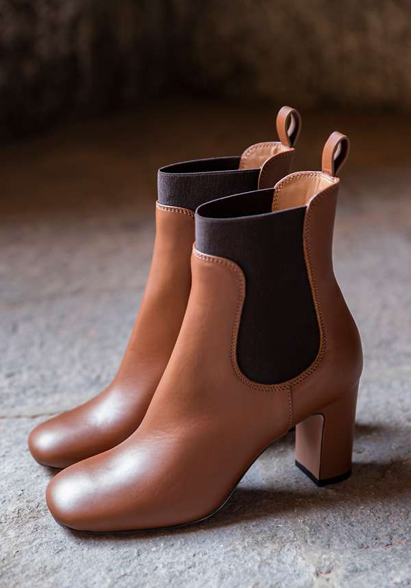 Rose & Lini PELLICO “APEMA” BROWN ANKLE BOOTS Offerta Giorno del Papà