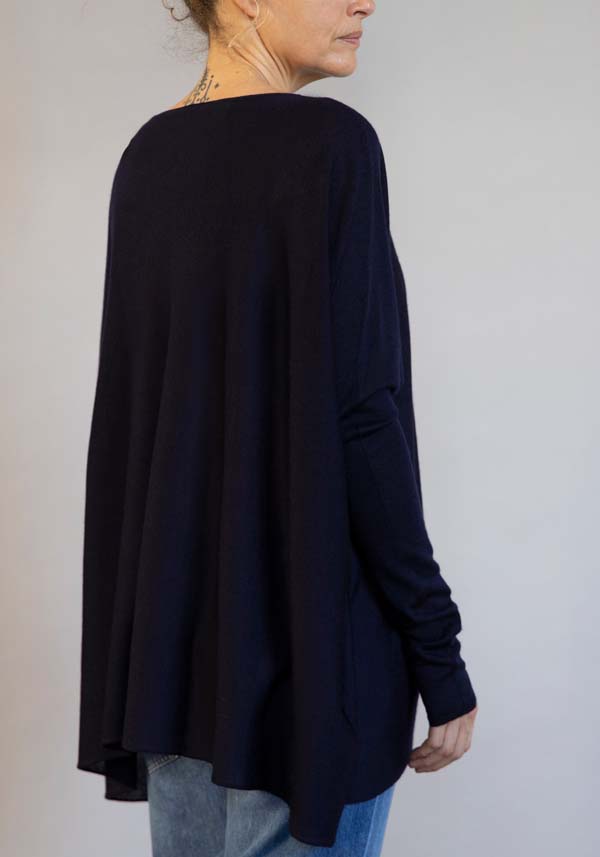 Rose & Lini FISSORE CASHMERE “ZURIGO” NAVY PULL Nuovi prodotti