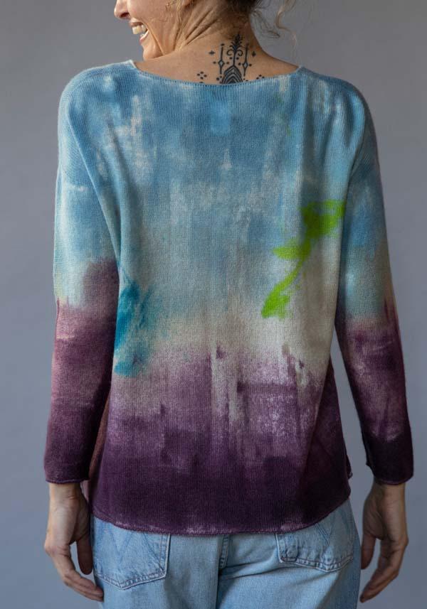 Rose & Lini FISSORE CASHMERE KNIT “BRUCO 09” SKY Bestseller