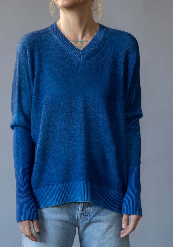 Rose & Lini FISSORE CASHMERE KNIT “MARGHERITA” INDIGO Comprane uno, ottenene uno gratis