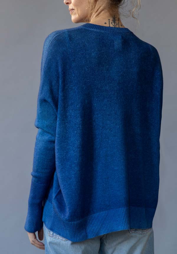 Rose & Lini FISSORE CASHMERE KNIT “MARGHERITA” INDIGO Comprane uno, ottenene uno gratis