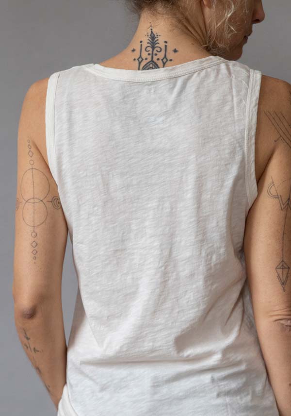 Rose & Lini VELVET COTTON “TAURUS” COCONUT TANK TOP Offerte giornaliere