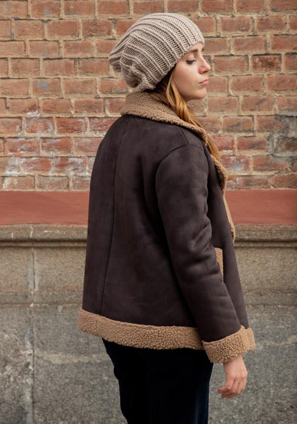 Rose & Lini LEON & LULU “CABAN 6 BUTTON” ESPRESSO & CREAM JACKET Enormi risparmi