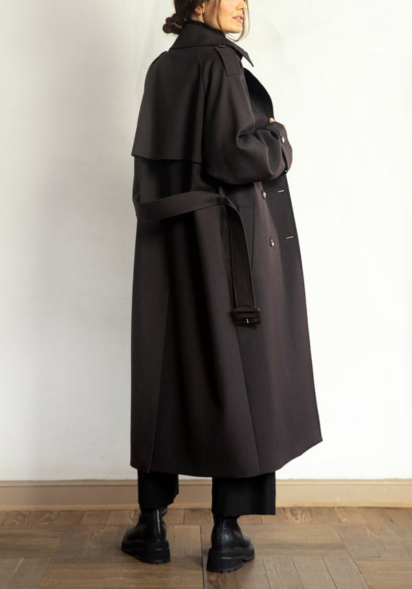 Rose & Lini N8 BABY WOOL “COAT 2100” ESPRESSO Super Saving Price