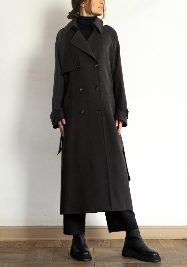 Rose & Lini N8 BABY WOOL “COAT 2100” ESPRESSO Super Saving Price