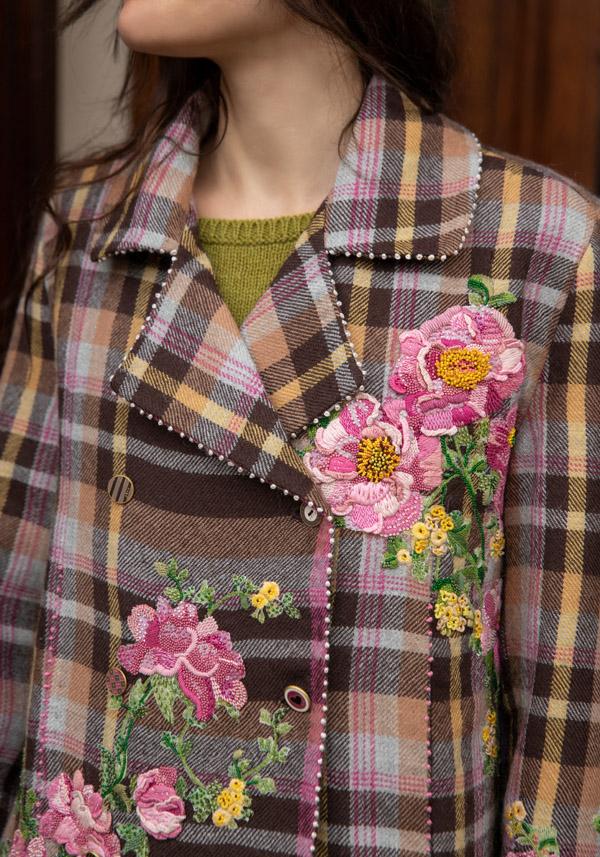 Rose & Lini PERO WOOL EMBROIDERED “JACKET MA03” MUSTARD Offerta settimanale