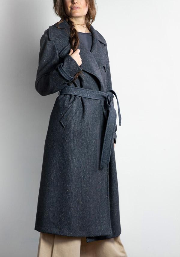 Rose & Lini KILTIE WOOL “NEW COLIN” BLUE COAT Trasporto libero internazionale