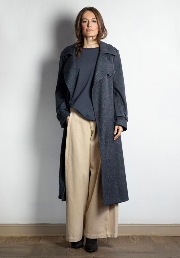 Rose & Lini KILTIE WOOL “NEW COLIN” BLUE COAT Trasporto libero internazionale