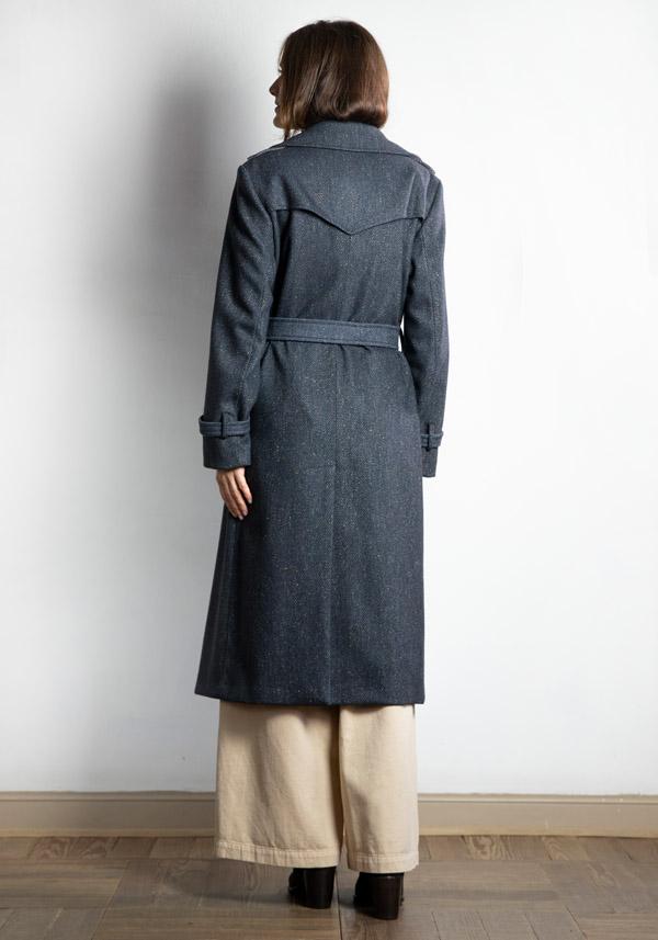 Rose & Lini KILTIE WOOL “NEW COLIN” BLUE COAT Trasporto libero internazionale