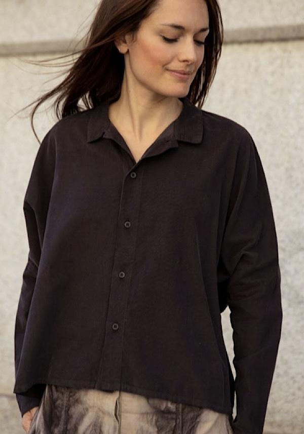 Rose & Lini LABO ART COTTON “TINA” BARK SHIRT Nuovo