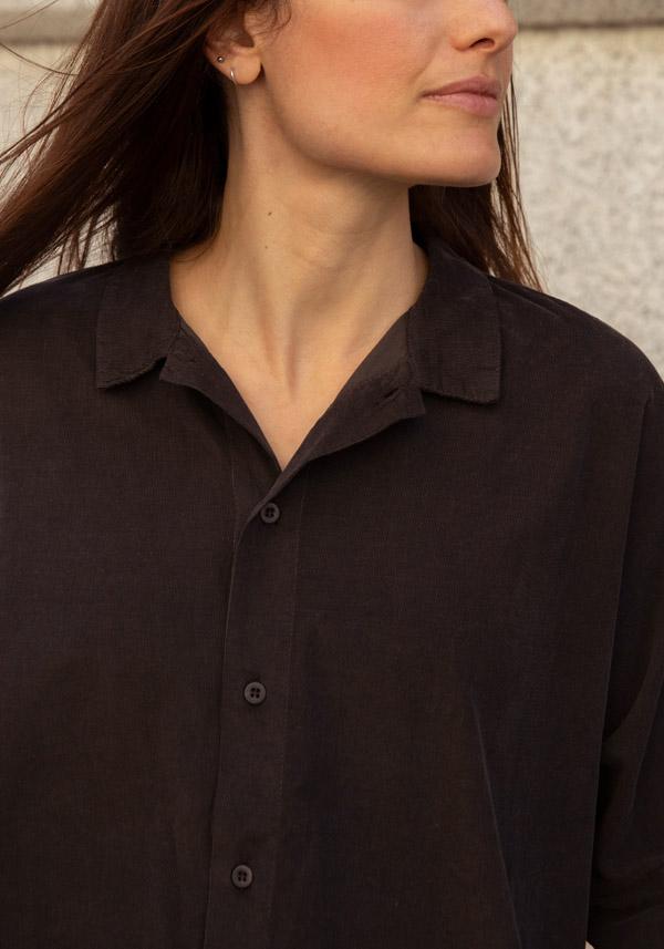 Rose & Lini LABO ART COTTON “TINA” BARK SHIRT Nuovo