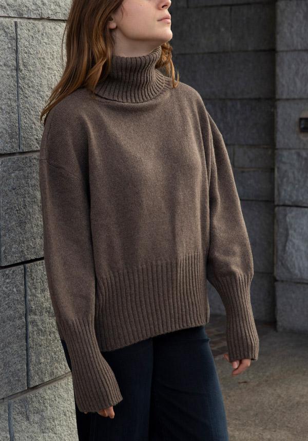Rose & Lini FRIDA ZAZOU CASHMERE “DANTE” TEAK SWEATER Qualità