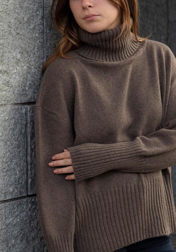Rose & Lini FRIDA ZAZOU CASHMERE “DANTE” TEAK SWEATER Qualità