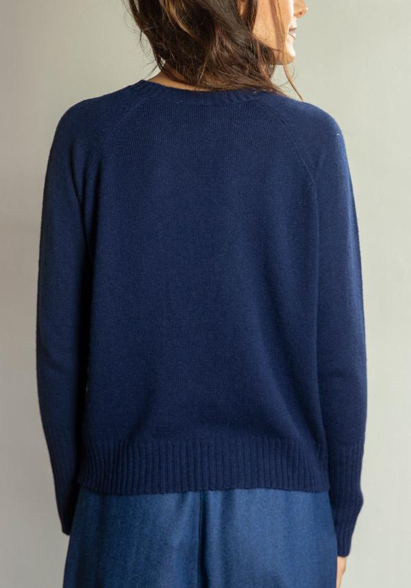 Rose & Lini THAT’S ALYKI CASHMERE “CORINNE” NEPTUNE SWEATER Vendita