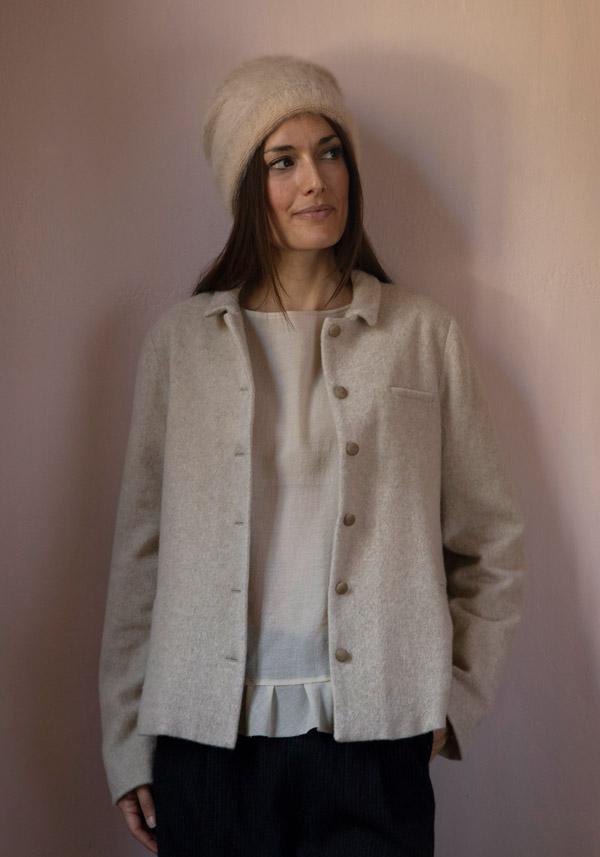 Rose & Lini APUNTOB WOOL & CASHMERE “JACKET 1826” NATURAL Qualità Garantita
