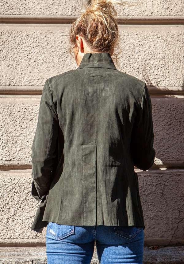 Rose & Lini IBRIGU MILITARY SUEDE LEATHER JACKET 122 Shopping Online