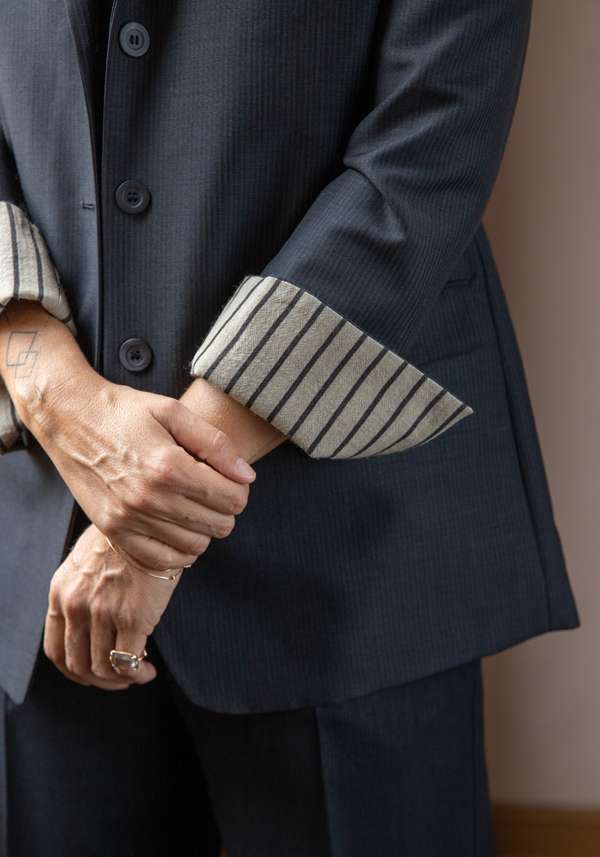 Rose & Lini IBRIGU CHARCOAL WOOL JACKET “MONOPETTO” Affare Del Giorno