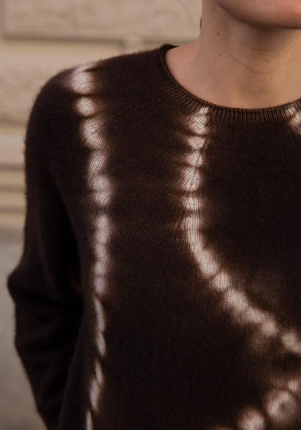 Rose & Lini SUZUSAN CASHMERE “PULL 3028” BROWN & GREY Novità