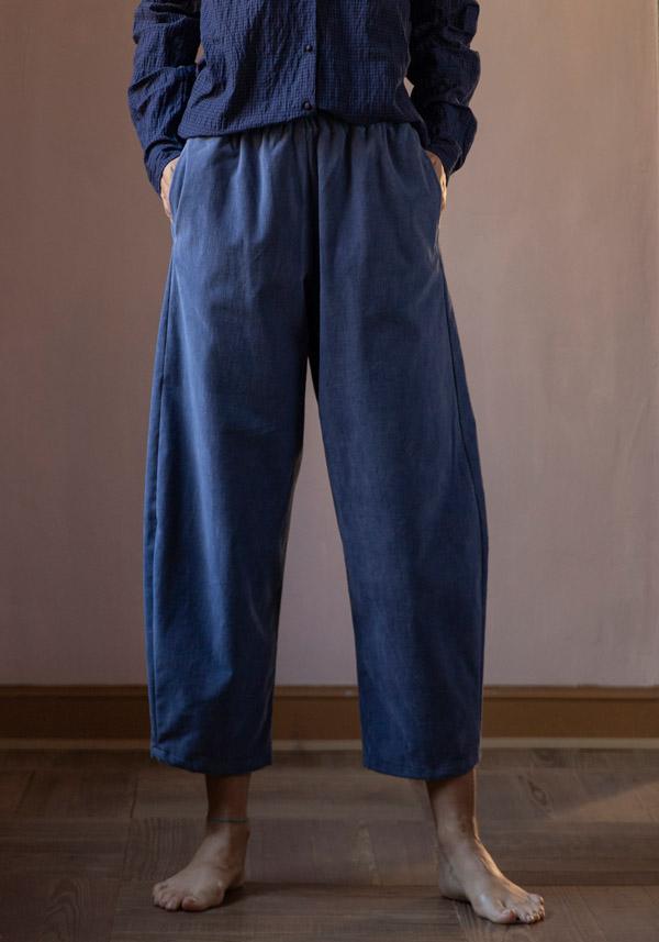Rose & Lini APUNTOB COTTON “PANTS 540” DENIM BLUE Presa