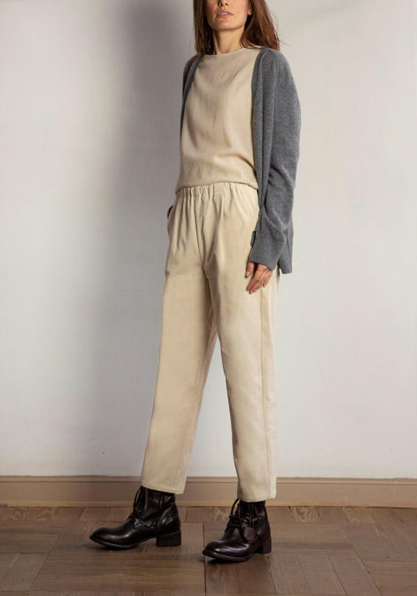 Rose & Lini APUNTOB COTTON “PANTS 1002” NATURAL Offerta