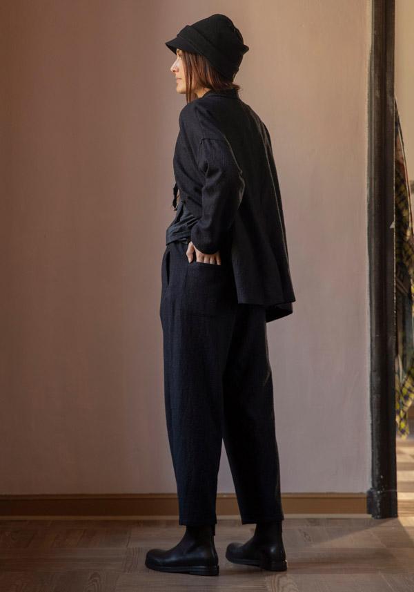 Rose & Lini APUNTOB WOOL “PANTS 1002” BLACK Outlet