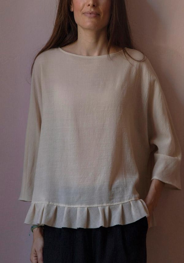 Rose & Lini APUNTOB WOOL “SHIRT 1911” NATURAL In Vendita