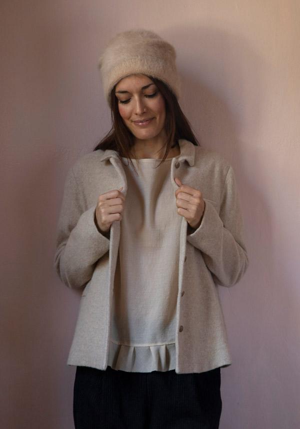 Rose & Lini APUNTOB WOOL “SHIRT 1911” NATURAL In Vendita
