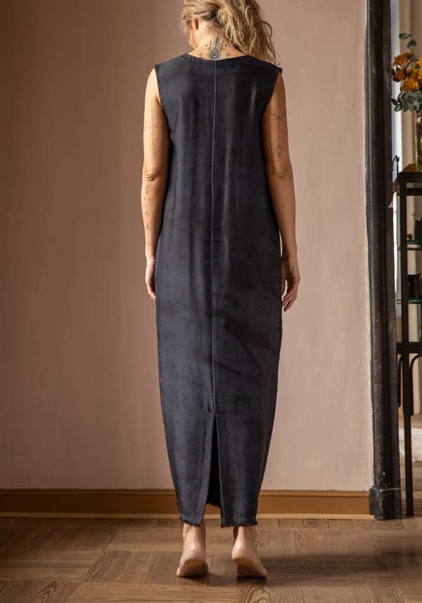 Rose & Lini SIMONA TAGLIAFERRI DARK BLUE LONG DRESS SWAROVSY In Saldo