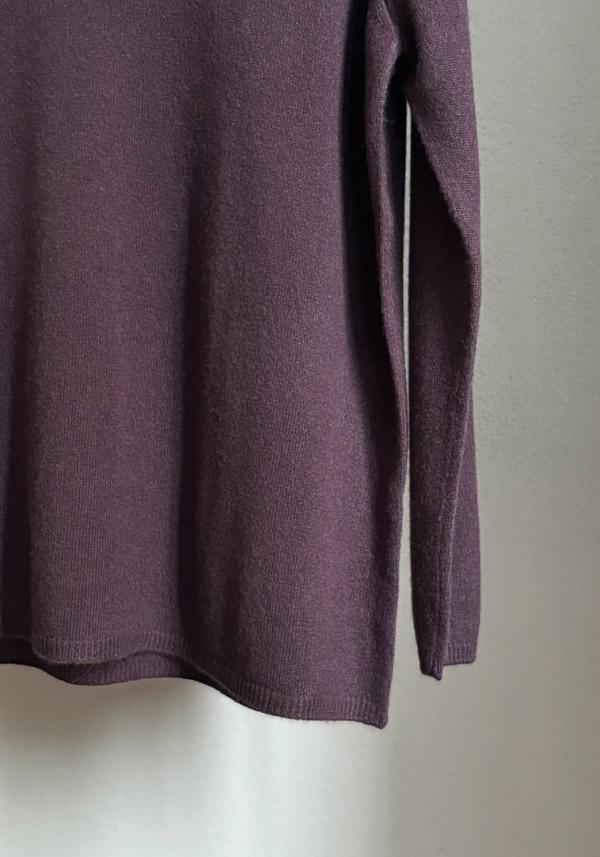 Rose & Lini MIRROR IN THE SKY CASHMERE V-NECK SWEATER PLAIN CHICORY Black Friday
