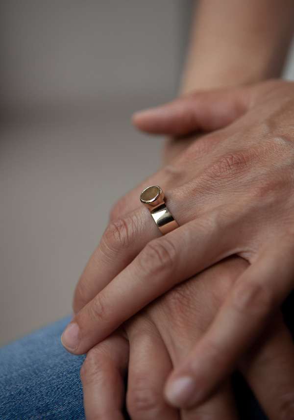 Rose & Lini MAITEA “BAND” QUARTZ RING Offerta Giorno del Papà