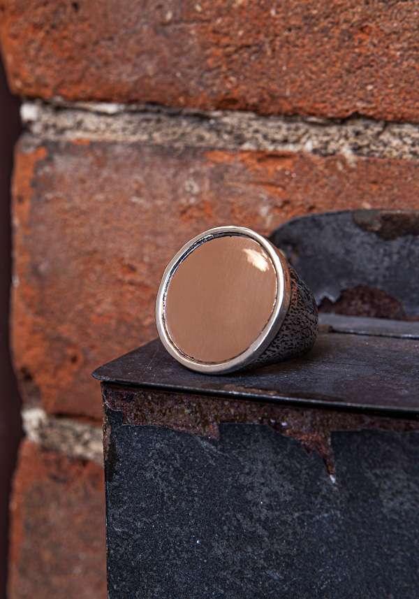 Rose & Lini SIMONA TAGLIAFERRI LARGE “MOON RING J163” PINK GOLD Smaltimento dello stoccaggio