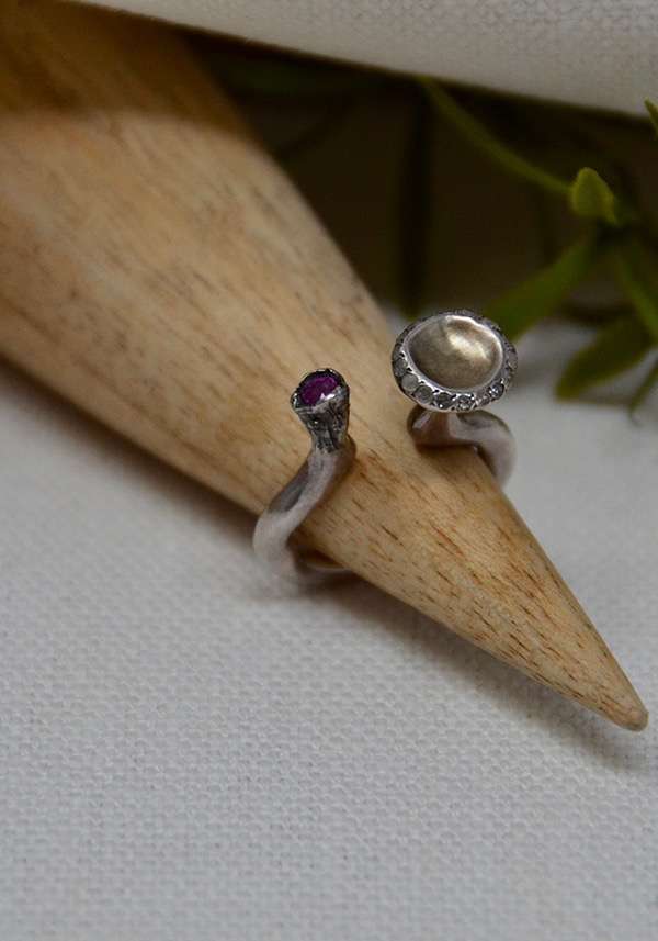 Rose & Lini ROSAMARIA SILVER AND GOLD “BEKA” RING Online Outlet