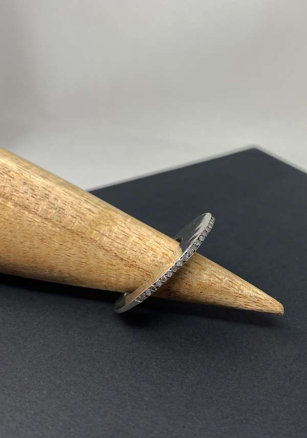 Rose & Lini ROSAMARIA “BRENNA” DIAMONDS SILVER RING Offerte giornaliere