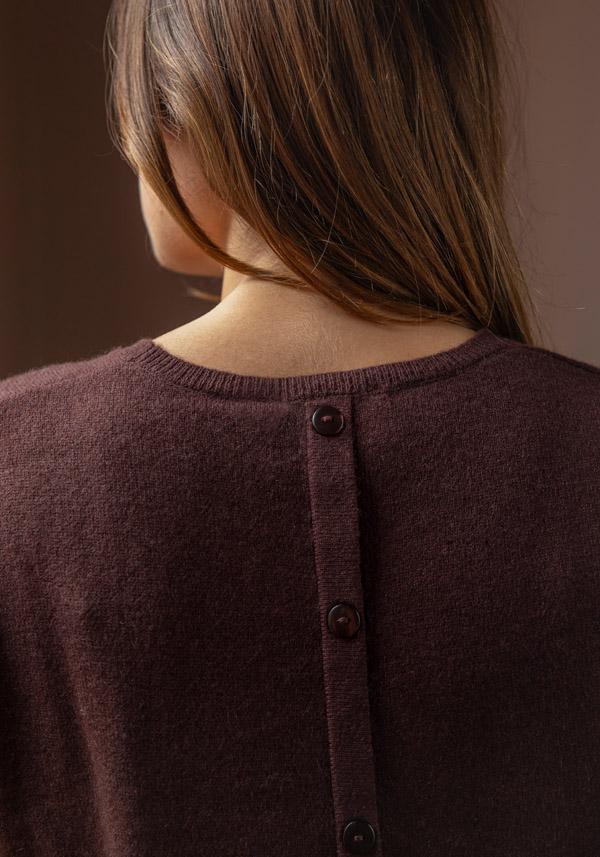 Rose & Lini ABSOLUT CASHMERE “PULL LISA” BROWNIE Nuovo