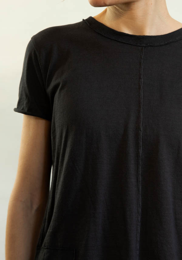 Rose & Lini MJW BLACK COTTON T-SHIRT “2461” Negozi Online