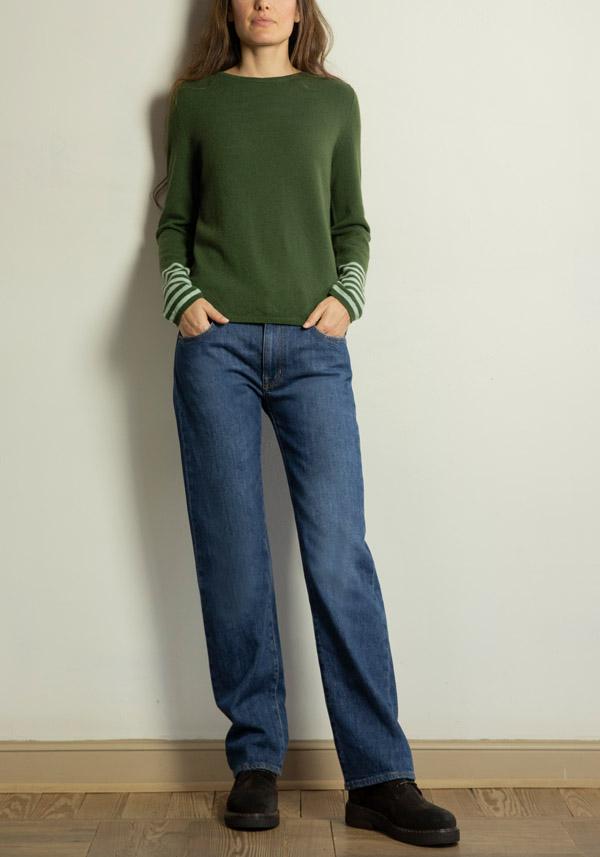 Rose & Lini PS. DON’T FORGET ME “GINEVRA” DENIM STRAIGHT LEG JEANS Promozione Limitata