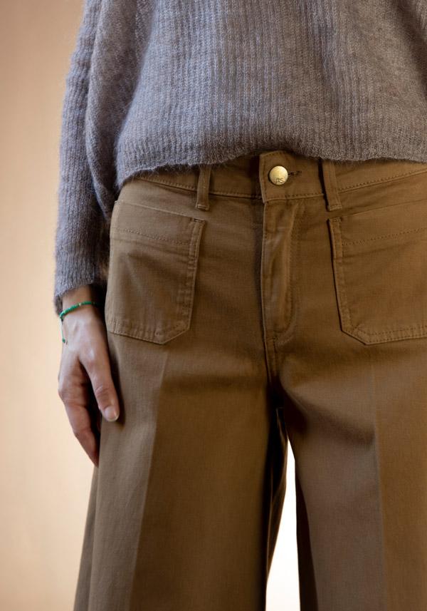 Rose & Lini PS. DON’T FORGET ME “GRACE DYED” WIDE LEG JEANS VIGOGNA Fino Al -60%