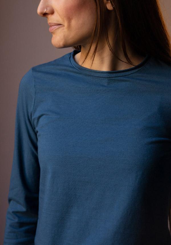 Rose & Lini LABO ART COTTON & CASHMERE “BASICA ML” T-SHIRT ALASKA Prezzo Ridotto