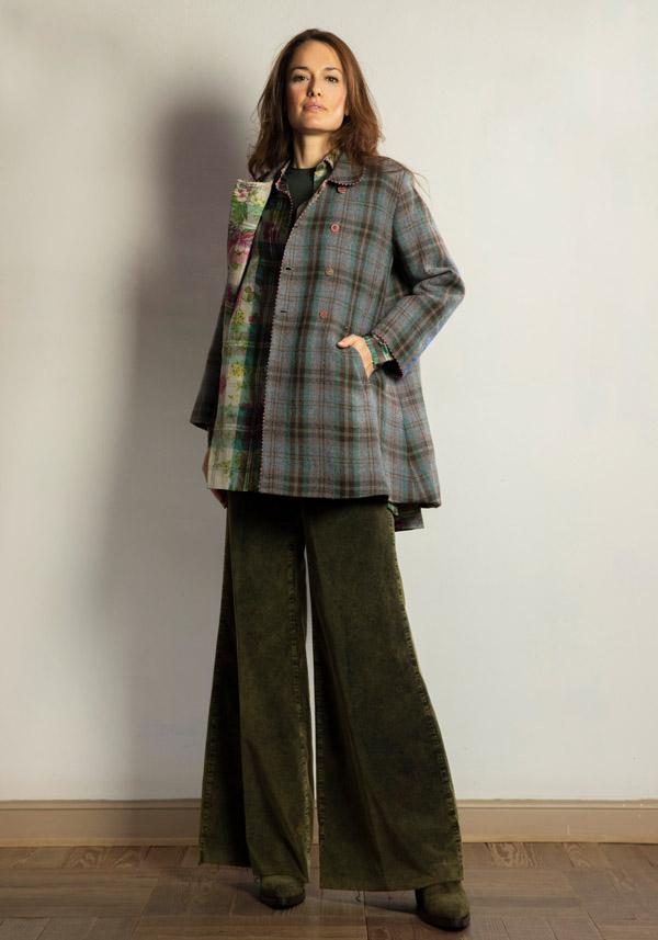 Rose & Lini PERO WOOL & SILK REVERSIBLE “JACKET FLL01” STONE GREY Novità