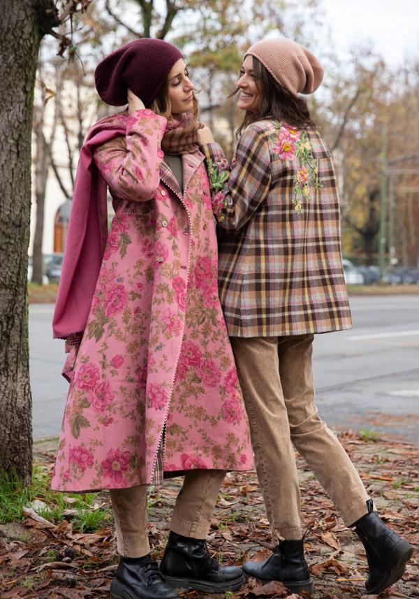 Rose & Lini PERO WOOL REVERSIBLE “COAT BPB05” PINK Presa