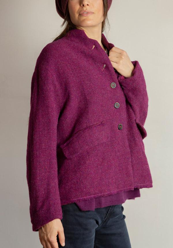 Rose & Lini HANNOH WOOL “VESTIA” MULBERRY JACKET Sconto