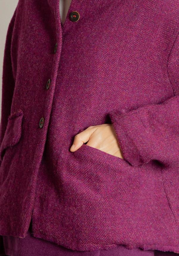 Rose & Lini HANNOH WOOL “VESTIA” MULBERRY JACKET Sconto