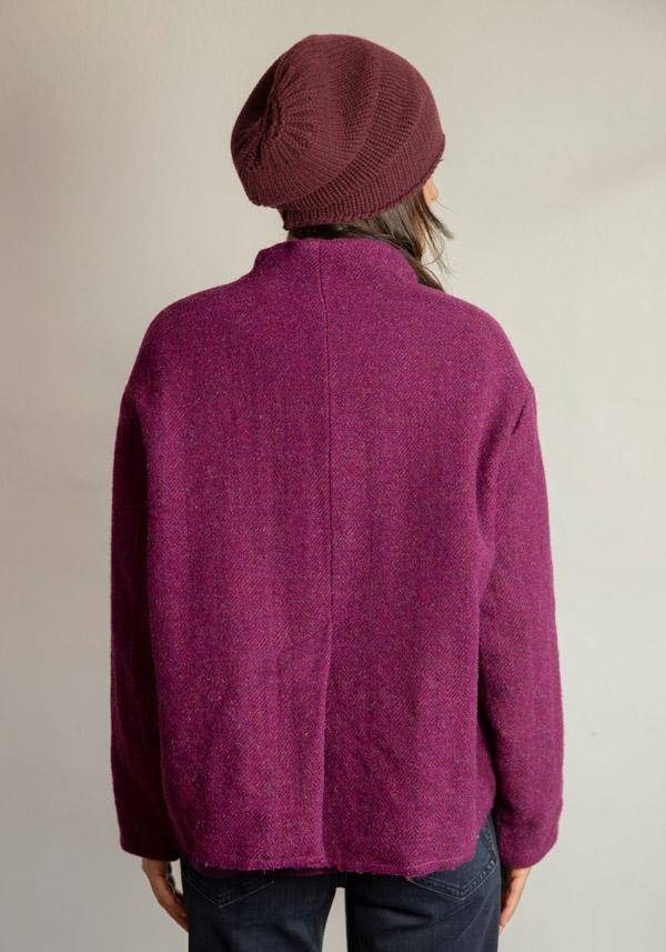 Rose & Lini HANNOH WOOL “VESTIA” MULBERRY JACKET Sconto