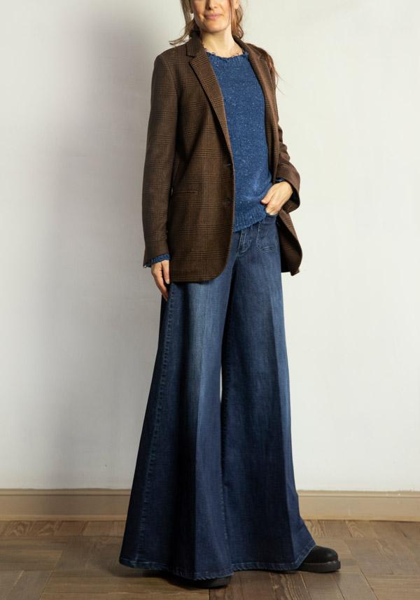Rose & Lini ARCHIVIOB LAMB WOOL & CASHMERE “PULL 1852” ACCADEMIA BLUE Outlet