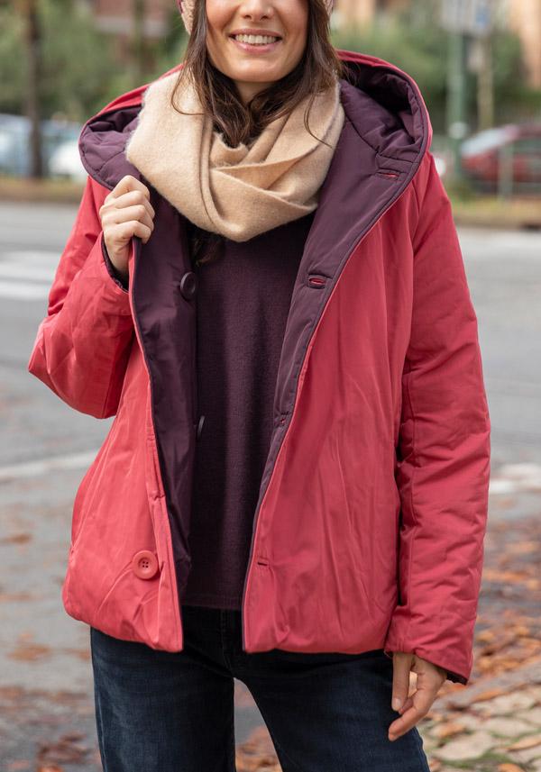 Rose & Lini OOF WEAR REVERSIBLE “JACKET 9006” BORDEAUX & FUCSIA Negozio online di fabbrica