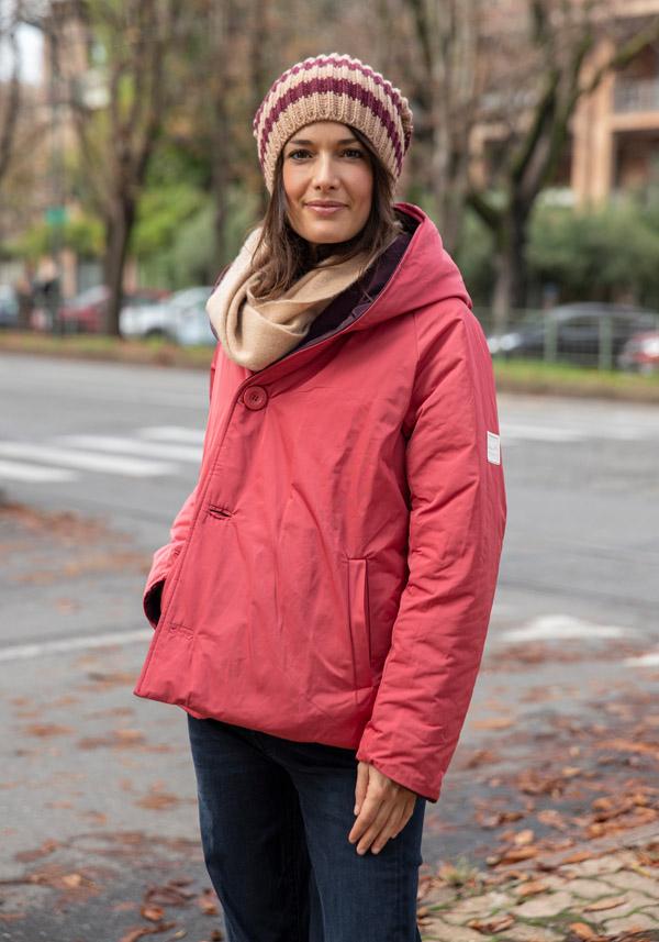 Rose & Lini OOF WEAR REVERSIBLE “JACKET 9006” BORDEAUX & FUCSIA Negozio online di fabbrica