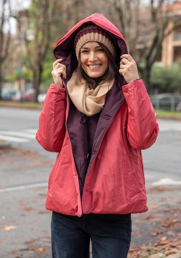 Rose & Lini OOF WEAR REVERSIBLE “JACKET 9006” BORDEAUX & FUCSIA Negozio online di fabbrica