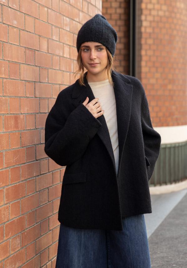 Rose & Lini BOBOUTIC WOOL JACKET “4765” BLACK Black Friday