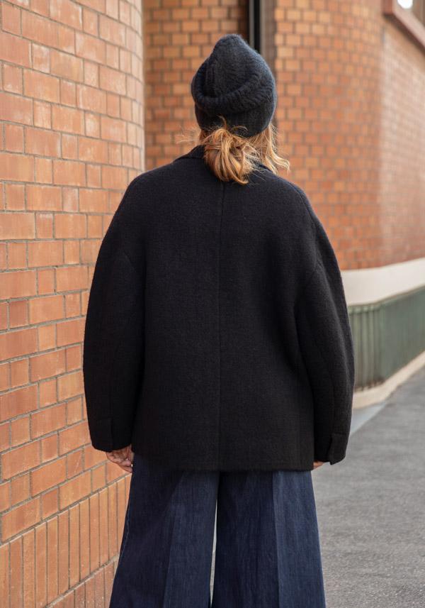 Rose & Lini BOBOUTIC WOOL JACKET “4765” BLACK Black Friday